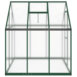 vidaXL Greenhouse with Base Frame Green 169x169x195 cm Aluminium