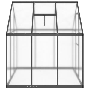 vidaXL Greenhouse with Base Frame Anthracite 169x169x195 cm Aluminium