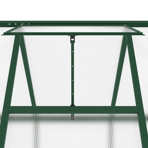 vidaXL Greenhouse with Base Frame Green 169x169x202 cm Aluminium