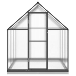 vidaXL Greenhouse with Base Frame Anthracite 169x169x202 cm Aluminium