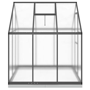 vidaXL Greenhouse with Base Frame Anthracite 169x169x202 cm Aluminium