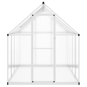 vidaXL Greenhouse with Base Frame Silver 224x169x195 cm Aluminium