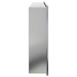 vidaXL Shower Niche Brushed Silver 62x32x9 cm Stainless Steel