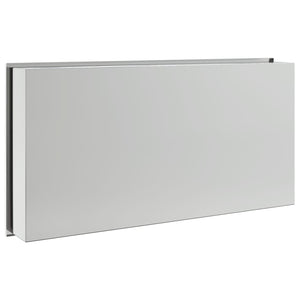 vidaXL Shower Niche Brushed Silver 62x32x9 cm Stainless Steel