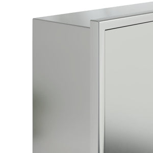 vidaXL Shower Niche Brushed Silver 62x32x9 cm Stainless Steel