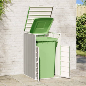 vidaXL Wheelie Bin Storage for Single Bin Grey 72x81x115 cm Steel