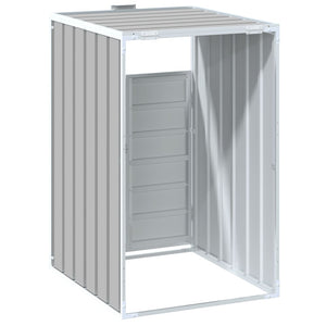 vidaXL Wheelie Bin Storage for Single Bin Grey 72x81x115 cm Steel