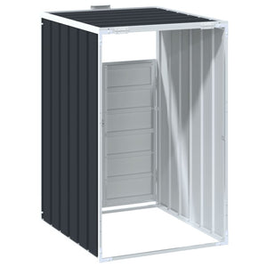 vidaXL Wheelie Bin Storage for Single Bin Anthracite 72x81x115 cm Steel