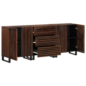 vidaXL Sideboards 3 pcs 60x34x75 cm Solid Wood Mango