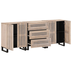 vidaXL Sideboards 3 pcs 60x34x75 cm Solid Wood Mango