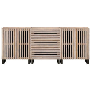 vidaXL Sideboards 3 pcs 60x34x75 cm Solid Wood Mango