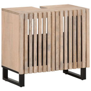 vidaXL 2 Piece Bathroom Furniture Set Solid Wood Mango