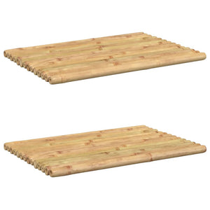 vidaXL Bath Mats 2 pcs 50x35 cm Bamboo