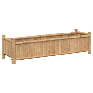 vidaXL Planter 100x30x25 cm Bamboo