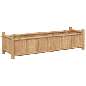 vidaXL Planter 100x30x25 cm Bamboo