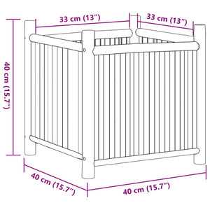 vidaXL Planter 40x40x40 cm Bamboo