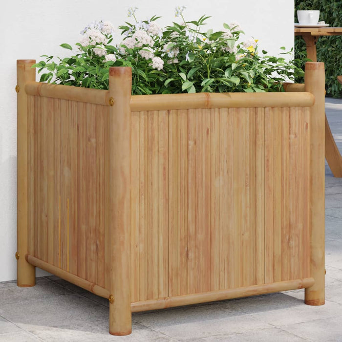 vidaXL Planter 50x50x50 cm Bamboo