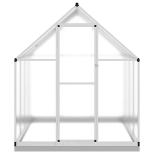 vidaXL Greenhouse with Base Frame Silver 224x169x202 cm Aluminium