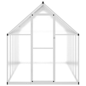 vidaXL Greenhouse with Base Frame Silver 334x169x195 cm Aluminium