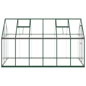 vidaXL Greenhouse with Base Frame Green 334x169x195 cm Aluminium