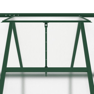 vidaXL Greenhouse with Base Frame Green 334x169x195 cm Aluminium