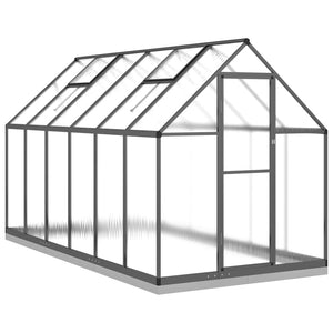 vidaXL Greenhouse with Base Frame Anthracite 334x169x202 cm Aluminium