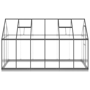 vidaXL Greenhouse with Base Frame Anthracite 334x169x202 cm Aluminium