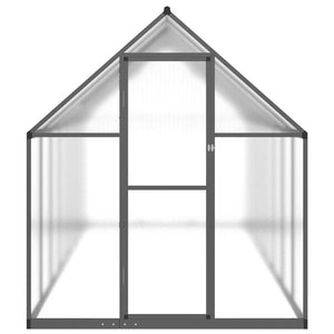 vidaXL Greenhouse with Base Frame Anthracite 445x169x195 cm Aluminium