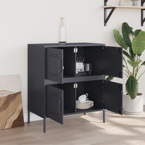 vidaXL Sideboard Anthracite 68x39x79 cm Steel