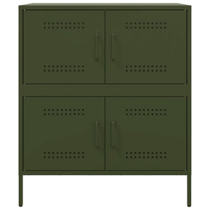 vidaXL Sideboard Olive Green 68x39x79 cm Steel