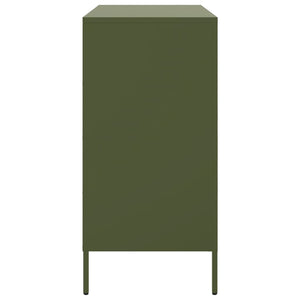 vidaXL Sideboard Olive Green 68x39x79 cm Steel