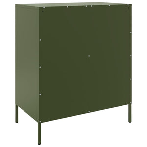 vidaXL Sideboard Olive Green 68x39x79 cm Steel