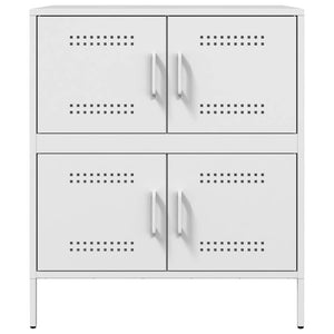 vidaXL Sideboard White 68x39x79 cm Steel