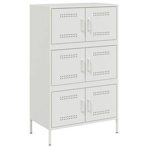 vidaXL Highboard White 68x39x113 cm Steel