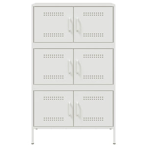 vidaXL Highboard White 68x39x113 cm Steel