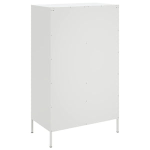 vidaXL Highboard White 68x39x113 cm Steel