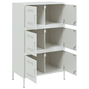 vidaXL Highboard White 68x39x113 cm Steel