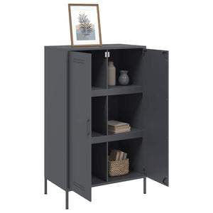 vidaXL Highboard Anthracite 68x39x113 cm Steel