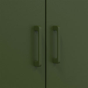 vidaXL Highboard Olive Green 68x39x113 cm Steel