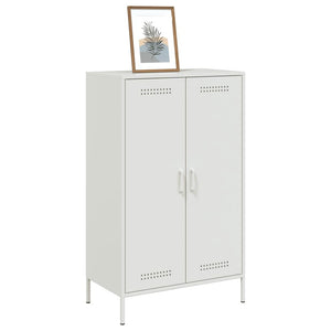 vidaXL Highboard White 68x39x113 cm Steel