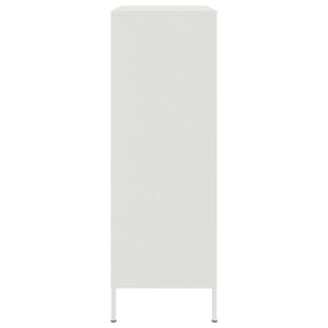 vidaXL Highboard White 68x39x113 cm Steel