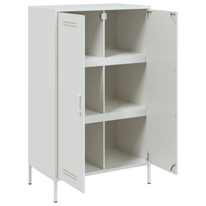 vidaXL Highboard White 68x39x113 cm Steel