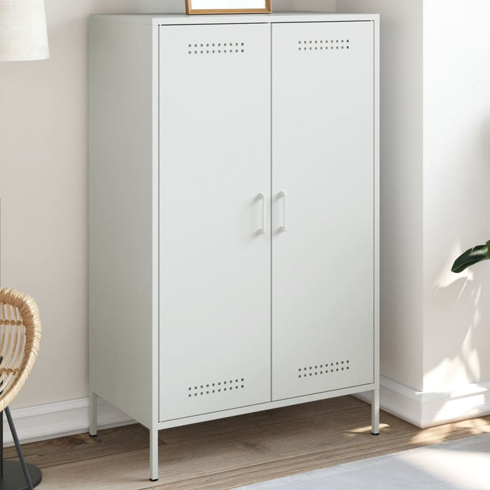 vidaXL Highboard White 68x39x113 cm Steel