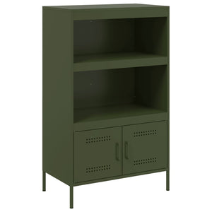 vidaXL Highboard Olive Green 68x39x113 cm Steel