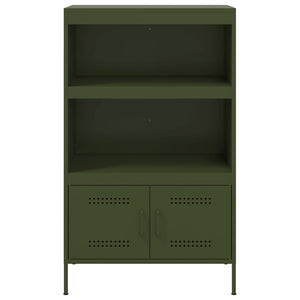 vidaXL Highboard Olive Green 68x39x113 cm Steel