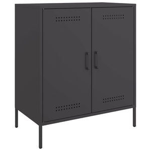 vidaXL Sideboard Black 68x39x79 cm Steel