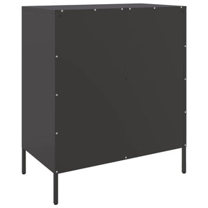 vidaXL Sideboard Black 68x39x79 cm Steel