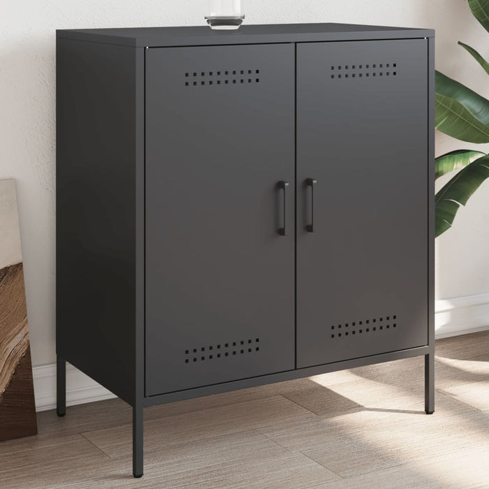 vidaXL Sideboard Black 68x39x79 cm Steel