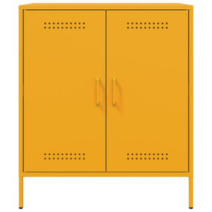 vidaXL Sideboard Mustard Yellow 68x39x79 cm Steel