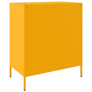 vidaXL Sideboard Mustard Yellow 68x39x79 cm Steel